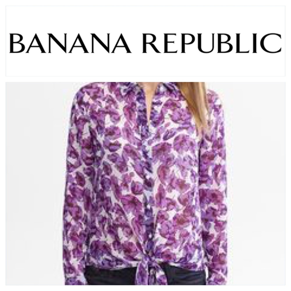 Banana Republic Floral Blouse